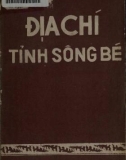 Nghiên cứu địa chí tỉnh Sông Bé: Phần 1