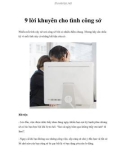 9 lời khuyên cho tình công sở