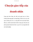 Chuyện giao tiếp của doanh nhân