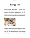 Bài tập vui!