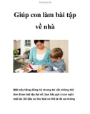 Giúp con làm bài tập về nhà