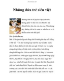 Những đứa trẻ siêu việt