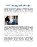 'Nói' trong 'nói chuyện'