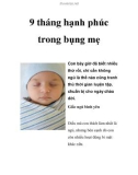 9 tháng hạnh phúc trong bụng mẹ