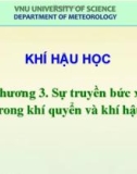 Bài giảng Khí hậu học: Chương 3 – ĐH KHTN Hà Nội