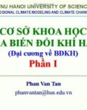 Bài giảng Cơ sở khoa học của biến đổi khí hậu (Đại cương về BĐKH) – Phần I: Bài 13 – ĐH KHTN Hà Nội