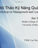 Hội thảo kỹ năng quản lí