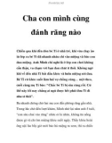 Cha con mình cùng đánh răng nào