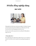 10 kiểu đồng nghiệp đáng mơ ước