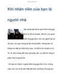 Khi nhân viên của bạn là người nhà