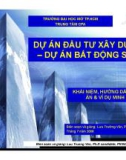 Hướng dẫn lập dự án đầu tư xây dựng - Dự án bất động sản