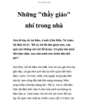 Những thầy giáo nhí trong nhà