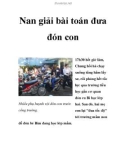 Nan giải bài toán đưa đón con