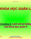 Tài liệu về Khoa học quản lý