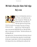 Bi hài chuyện làm bài tập hộ con