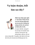 Vợ luộm thuộm, biết làm sao đây?