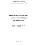 Đề cương chi tiết học phần: Chương trình đào tạo trình độ Đại học ngành Quản lý đất đai