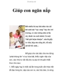 Giúp con ngăn nắp