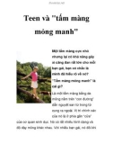 Teen và tấm màng mỏng manh