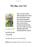 Mẹ đẹp, con vui!