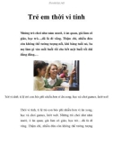 Trẻ em thời vi tính