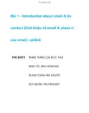 Bài 1 - Introduction about email & its context -phần 3