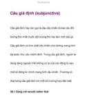 Tài liệu Câu giả định (subjunctive)