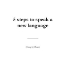 5 Steps to Speak a New Language