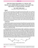 Phương pháp tìm kiếm các trị đo thô trong quá trình bình sai mạng lưới trắc địa mặt bằng có dạng đường chuyền