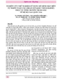 Nghiên cứu thử nghiệm sử dụng mô hình mặt biển tự nhiên toàn cầu (Mean Dynamic Topography) phục vụ tính chuyển trị đo sâu về hệ độ cao quốc gia