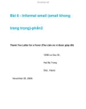 Bài 6 - Informal email (email khong trang trọng)-phần2