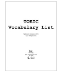 TOEIC Vocabulary List Jan 2004