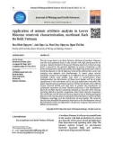 Application of seismic attribute analysis in Lower Miocene reservoir characterization, northeast Bach Ho field, Vietnam