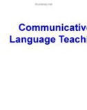 Lecture Communicative language teaching