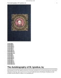 The Autobiography of St. Ignatius