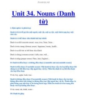 Unit 34. Nouns (Danh từ)