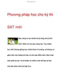 Phương pháp học cho kỳ thi SAT mới