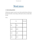 Word stress