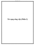 Từ vựng công việc (Phần 2)