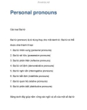 Personal pronouns