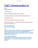 Unit 7. Present perfect (1)