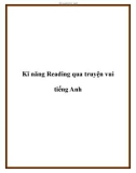 Kĩ năng Reading qua truyện vui tiếng Anh