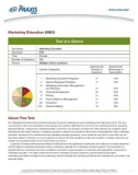 MARKETING EDUCATION (0561) - TEST AT A GLANCE