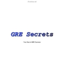 GRE Secrets