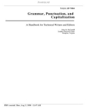 Grammar, Punctuation, and Capitalization - A Handbook for Technical Writers and Editors