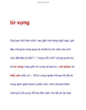 từ vựng