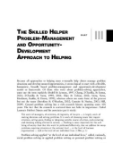 Ebook The skilled helper: A problem-management and opportunity-development approach to helping (Tenth edition) - Part 2