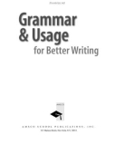 Grammar and Usage for Better Wirting_1