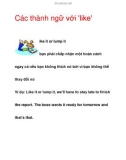 Các thành ngữ với 'like'