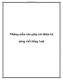 Những mẫu câu giúp cải thiện kỹ năng viết tiếng Anh